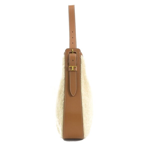 Auth TOD’S Shoulder Bag Beige/Brown Bore/Leather - Picture 2 of 15
